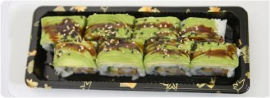 Garnaal, komkommer, avocado